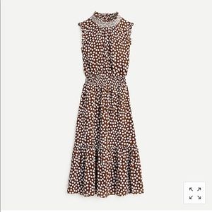 J.Crew smocked waist midi dress, size small